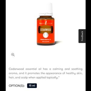 Young living Cedarwood essential oil